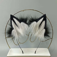 cosplay animal ears wolf ears fox ears cat ears lolita red wolf tail show halloween birthday party fox tail wolf tail