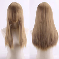 Cosplay Synthetic Wig 60cm Long Straight Curly Hairpiece Thickened High Temp Fiber Rainbow Color Rose Cap Party Halloween