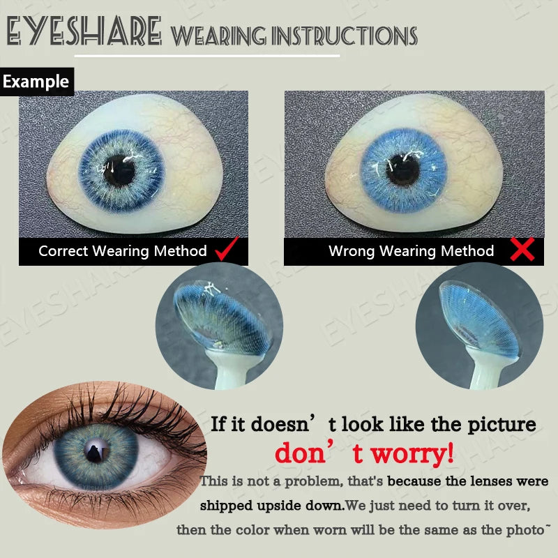 EYESHARE Halloween New Color Contact Lenses Blue Cosplay Anime Contact Red Lenses Purple Eyes Contact Pink Beauty Makeup Lenses