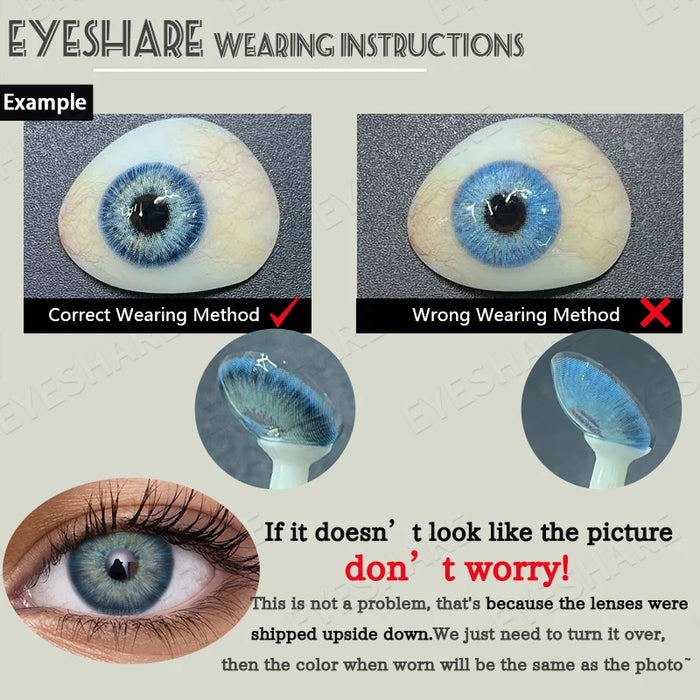 EYESHARE Halloween New Color Contact Lenses Blue Cosplay Anime Contact Red Lenses Purple Eyes Contact Pink Beauty Makeup Lenses