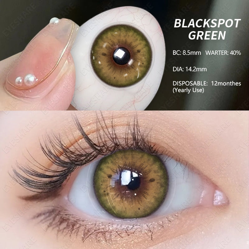 EYESHARE 1 Pair Colored Contact Lenses Green Eye Lenses Blue Lens Natural Fast Delivery Brown Eye Lens Yearly Eyes Contacts Lens