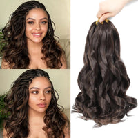French Curly Braiding Hair Loose Wavy Bouncy French Curl Braiding Hair Extensions Synthetic Croch