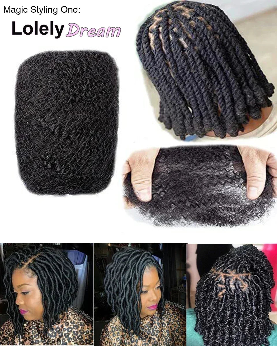 Afro Kinky Remy Human Hair Bulk for Braids & Dreadlocks – 50g