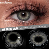 EYESHARE 1pair New Color Contact Lenses for Eyes Brown Eyes Lens Fashion Blue Lenses Green Beautiful Pupil Yearly Gray Contact