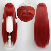 100cm Colourful Wig Long Staight Cosplay Anime Costume Party Wigs Synthetic Heat Resistant Wig