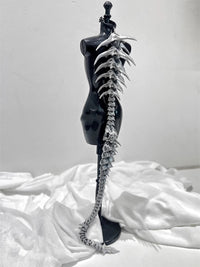 The Punk Gothic Large Dragon Spine Necklace, A Niche Design, Is A Jewelry Accessory For Both Men And Women's Carnival