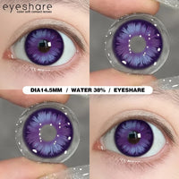 EYESHARE 1Pair Colored Contact Lenses for Eyes White Cosplay Lenses Red Anime Lenses Pink Colored Lens Yearly Blue Eye Contact