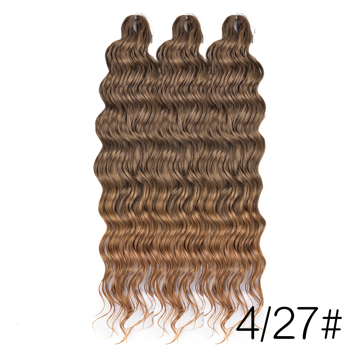 28 Inch Deep Wave Crochet Hair | Synthetic Ocean Wave Braiding Extensions