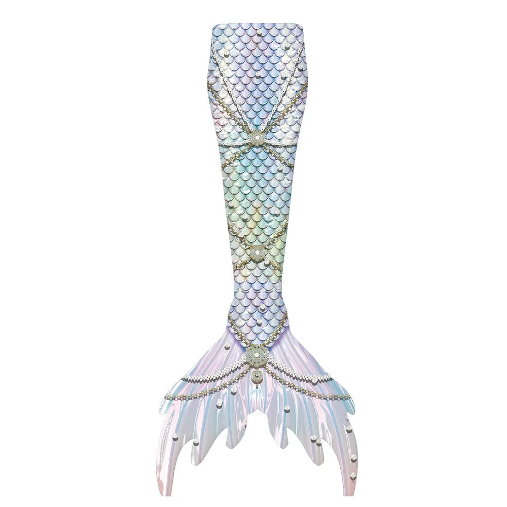 Swimming Mermaid Tail Cosplay Costume Children Party Gift Fantasy Swimsuit Beach Swimwear Kids Adult 2025 New Summer Season