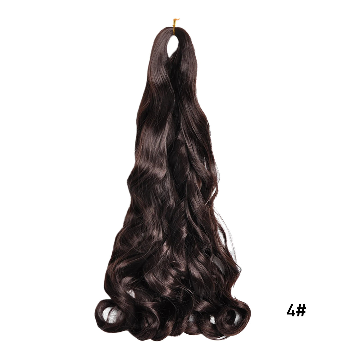 24 Inch French Curl Braiding Hair Synthetic Crochet Extensions Spiral Curl Braids