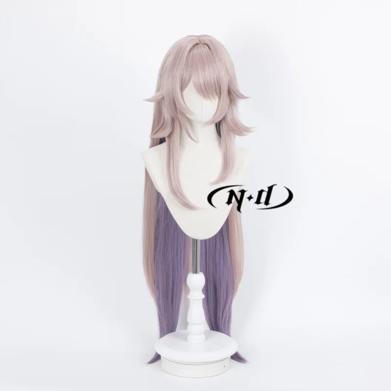 ND The Herta Cosplay Wigs Honkai Star Rail Game Cos Hair Wigs for Comic Con Coser Costume Theme Party Heat Resistant Synthetic