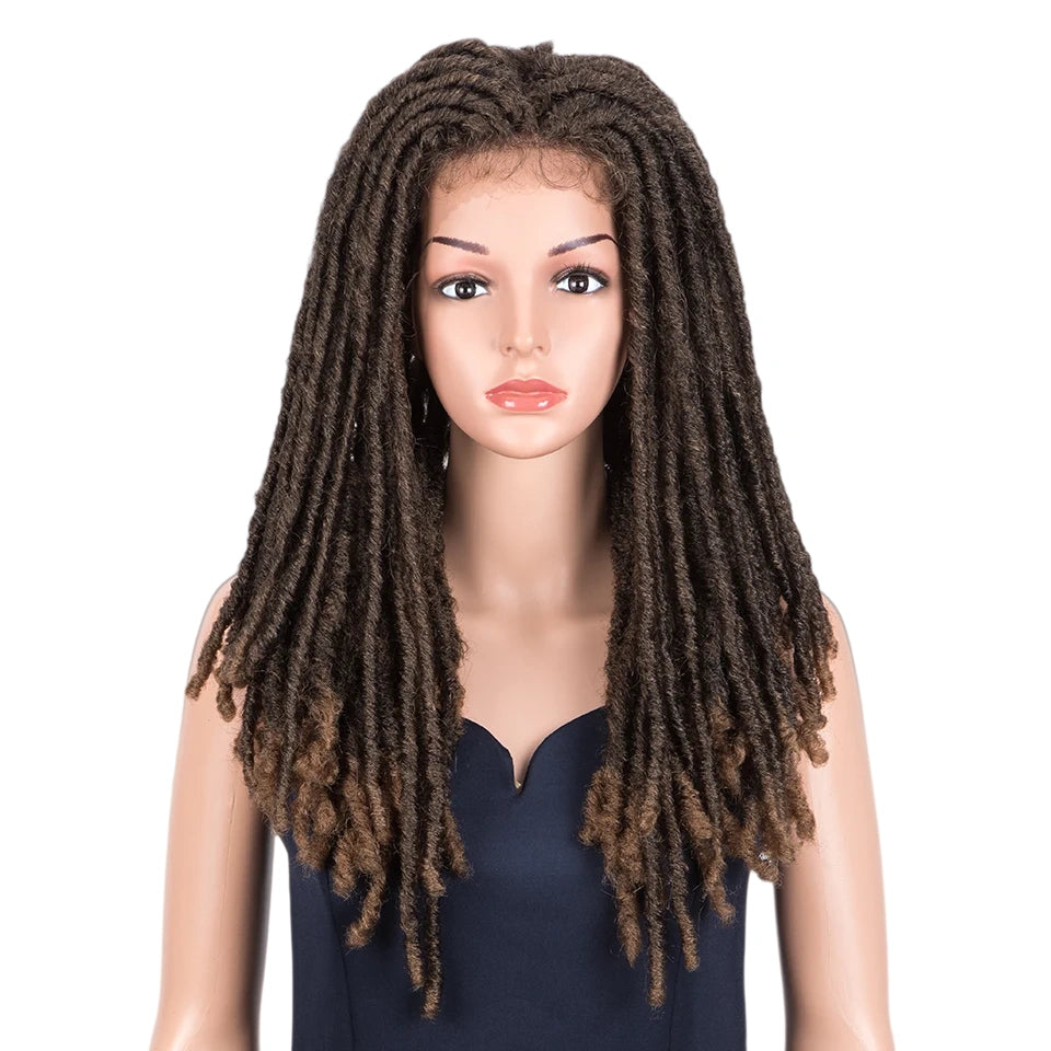 Curly Wig Brown Synthetic Lace Wigs for Women 24Inch Water Wave Cosplay Wig Heat Resistant Long Wavy Fake Hair