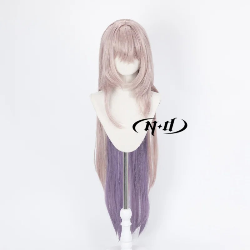 ND The Herta Cosplay Wigs Honkai Star Rail Game Cos Hair Wigs for Comic Con Coser Costume Theme Party Heat Resistant Synthetic