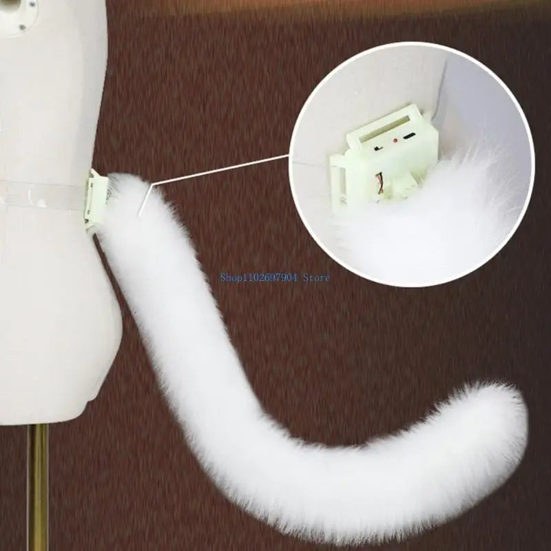 N7YF Animal Tail Cats Tail Electric Wagging Tail Tail Anime Cosplay Accessories
