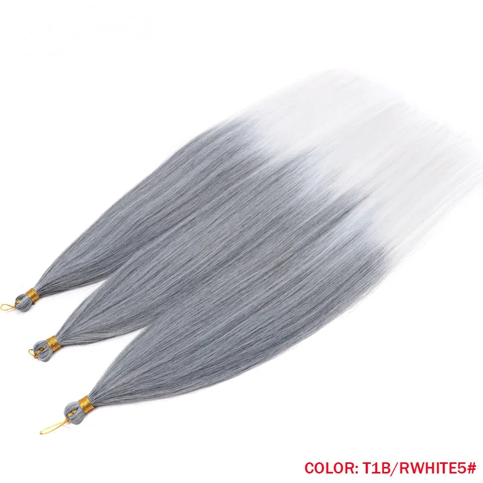 28" Deep Wave Crochet Braiding Hair 3 Pack 300g Synthetic Hair Bundles Ombre Blonde Crochet Hair Extensions