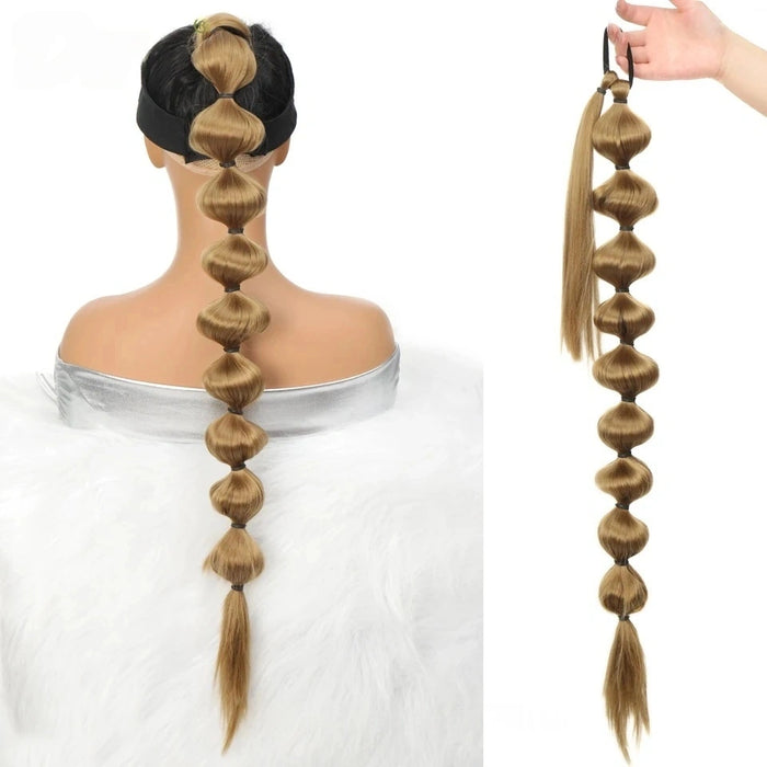 Bubble Ponytail Extension Synthetic Warp Around Ponytail Hair Extensions  Lantern