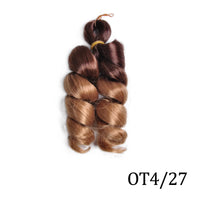 French Loose Curly Braiding Hair12Inch Synthetic French Curl Braiding Hair Extensions Pre Stretched Deep Wavy Twist Crochet Hair