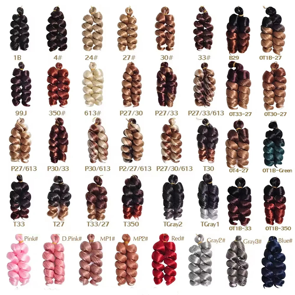 French Loose Curly Braiding Hair12Inch Synthetic French Curl Braiding Hair Extensions Pre Stretched Deep Wavy Twist Crochet Hair