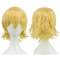 12 Inches Short Cosplay Hair Party BOB Wigs with Bangs Pink Blonde Orange Halloween Costume Lolita Wig