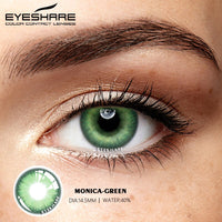 EYESHARE 1 Pair Color Lens Ocean Color Contact Lenses Beautiful Pupil Makeup Contact Lens Yearly Use Cosmetic Beauty Eye Lenses