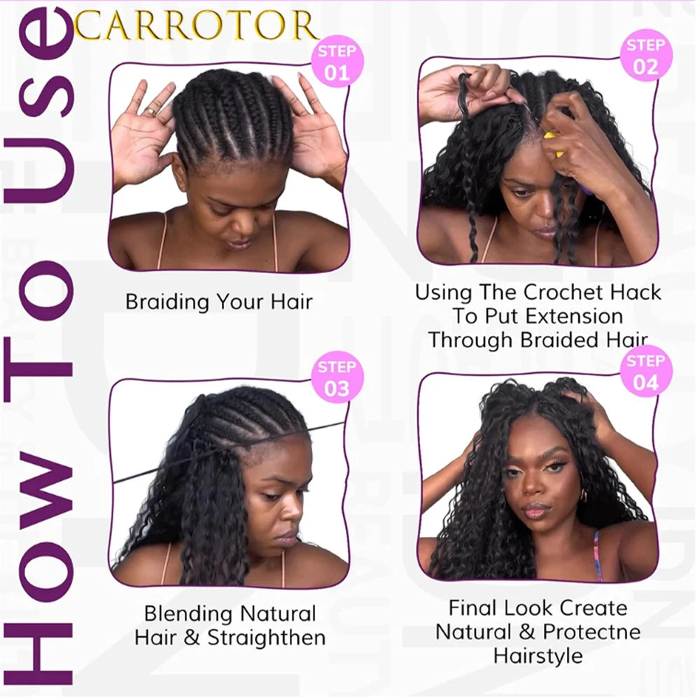 1B/27 Highlight Curly Human Hair for Crochet Braids