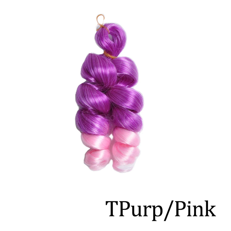 Loose Curly 12″ Pre-Stretched Wavy Braiding Hair – Easy Crochet / Box Braid Bulk (Natural-Curl, Low Shedding)