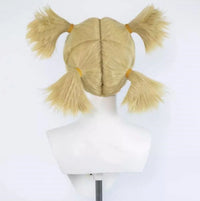Cosplay Temari Wig  Synthetic Short Straight Wig Anime Party Golden Girl Wig