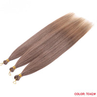 28" Deep Wave Crochet Braiding Hair 3 Pack 300g Synthetic Hair Bundles Ombre Blonde Crochet Hair Extensions