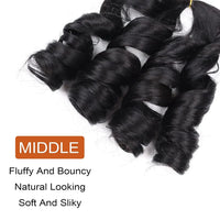 French Curly Braiding Hair Loose Wavy Bouncy French Curl Braiding Hair Extensions Synthetic Croch