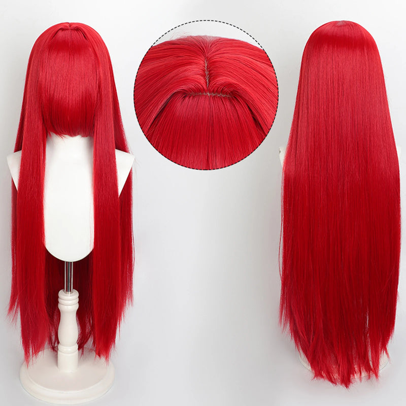 100cm Colourful Wig Long Staight Cosplay Anime Costume Party Wigs Synthetic Heat Resistant Wig