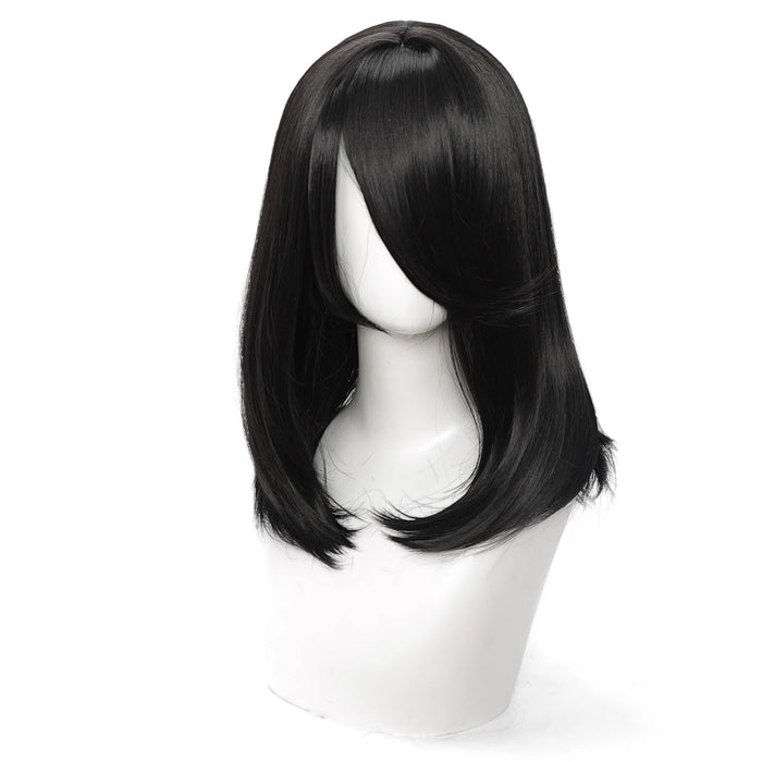18 Inch Extra Long Straight Hair Wig With Bangs Synthetic Heat-Resistant Suitable For Women Cosplay Wigs