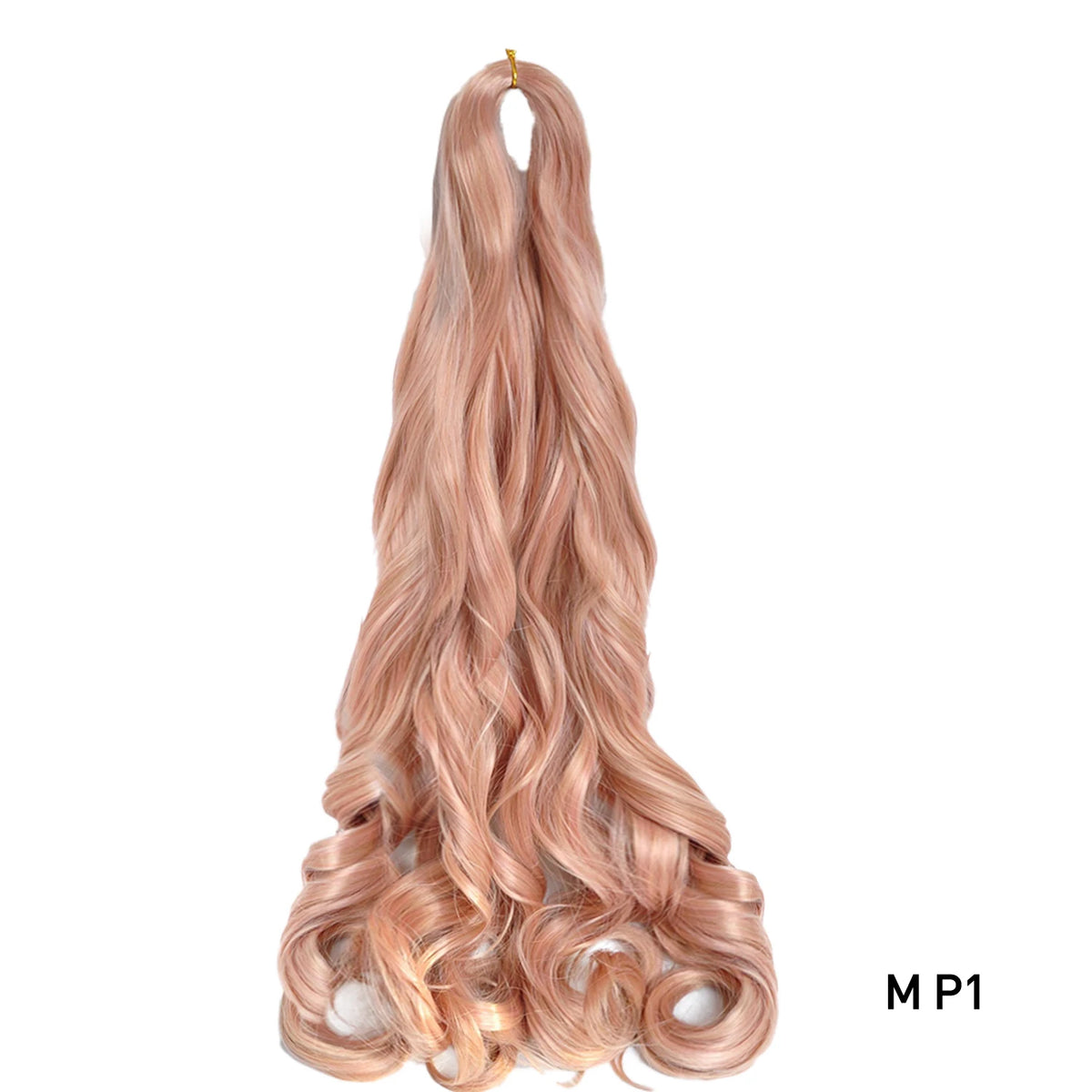 24 Inch French Curl Braiding Hair Synthetic Crochet Extensions Spiral Curl Braids