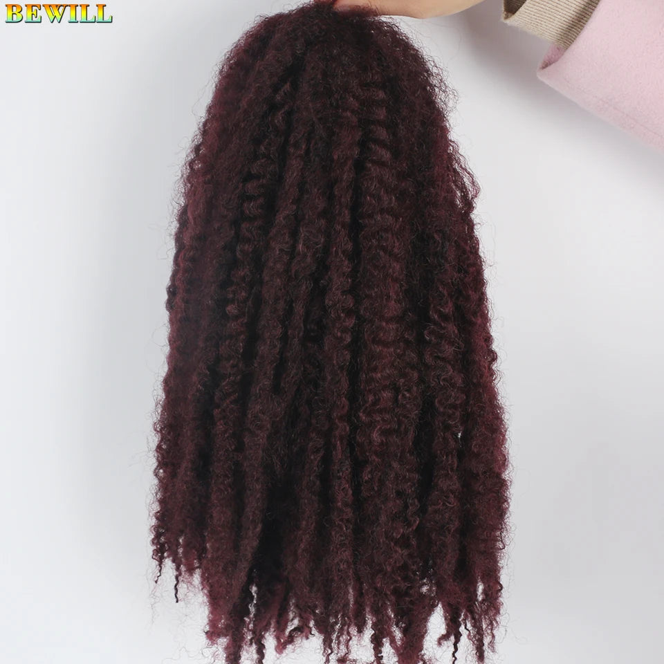 18 Inch Marley Twist Crochet Hair – Ombre Black to Blonde Synthetic Afro Braiding Hair