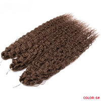 22 Inch Ombre Blonde Rainbow Water Wave Crochet Hair – 300g Synthetic Curly Braiding Extensions