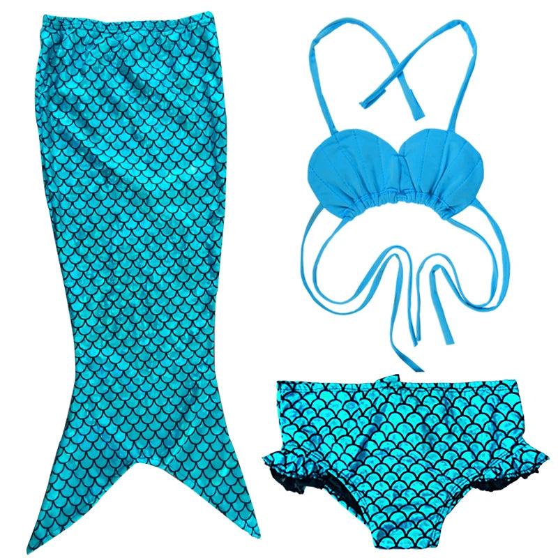 Mermaid Tail for Kids 2025 new girls Cosplay Mermaid Cosplay beach swimsuit for ages 5-10