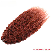 22 Inch Ombre Blonde Rainbow Water Wave Crochet Hair – 300g Synthetic Curly Braiding Extensions
