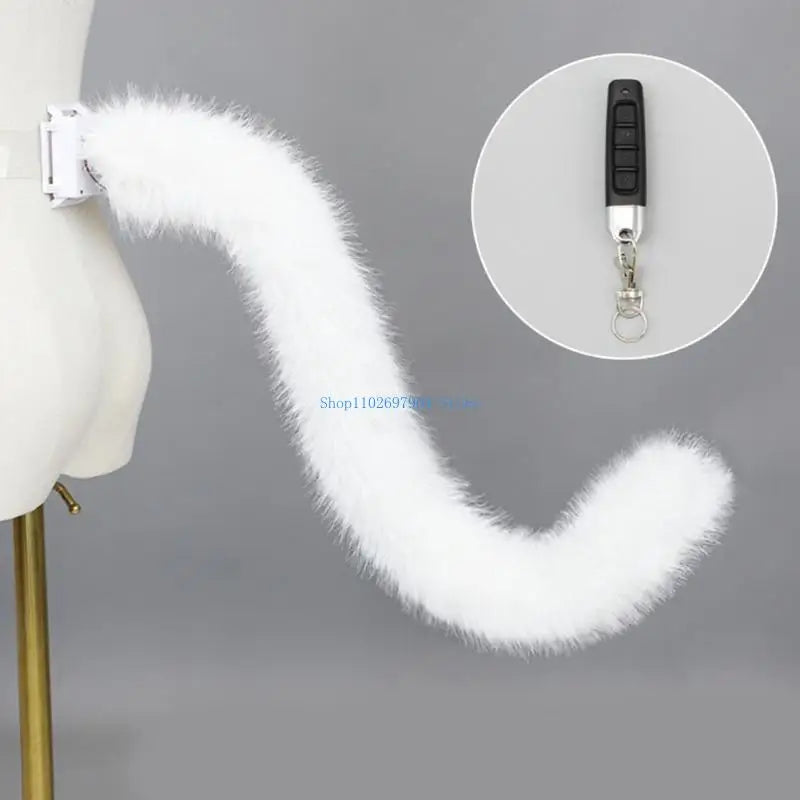 N7YF Animal Tail Cats Tail Electric Wagging Tail Tail Anime Cosplay Accessories