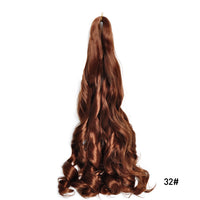 24 Inch French Curl Braiding Hair Synthetic Crochet Extensions Spiral Curl Braids