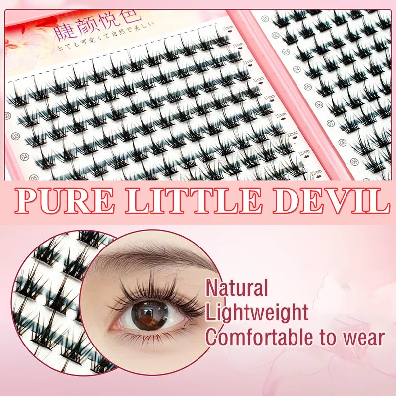 Mix 32Rows Eyeslashes Extension Personal Professional Individual Cluster Grafting Wholesale Large Capacity Flowerknow Makeup