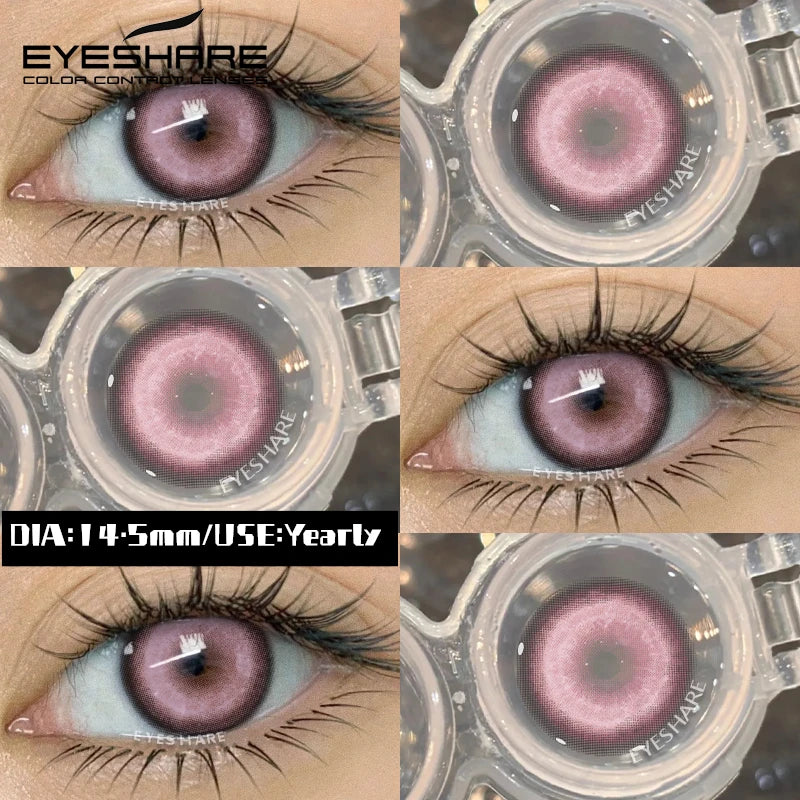 EYESHARE Halloween New Color Contact Lenses Blue Cosplay Anime Contact Red Lenses Purple Eyes Contact Pink Beauty Makeup Lenses