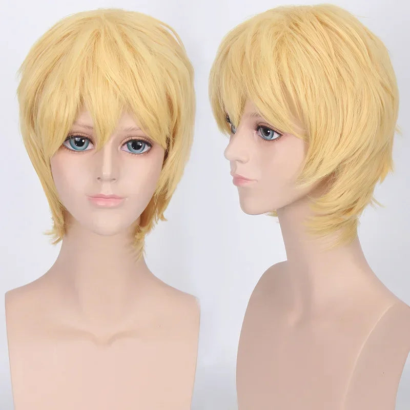 Cosplay Anime Long Wavy Pink Blue Red Blonde Black Green White Brown Cosplay Wig Synthetic Wig