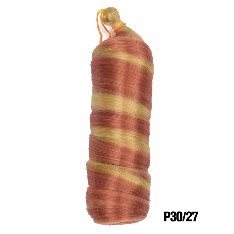 French Curls Braiding Hair Extensions Synthetic Hair Loose Wave Spiral Curl Braids High Temperature Ombre Pre Stretched Hair