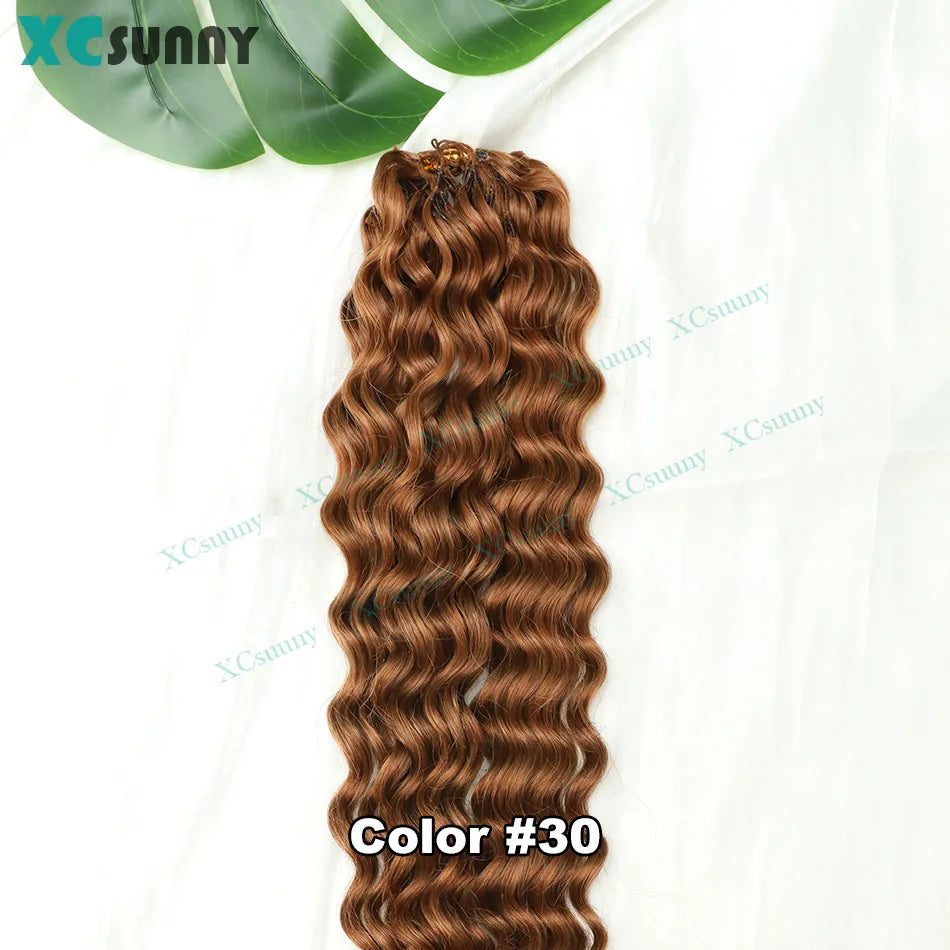 Curly Human Hair for Crochet Braids – Colors #4, #27 & #30