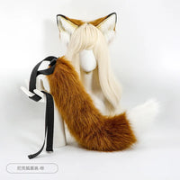 New Red Fox Anime Beast Ear Beast Tail Wolf Ear Cat Ear Headband Nick Fox Nick COSPLAY Simulation Fox Ears Hair Accessories