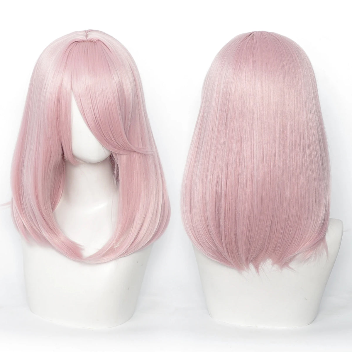 18 Inch Extra Long Straight Hair Wig With Bangs Synthetic Heat-Resistant Suitable For Women Cosplay Wigs