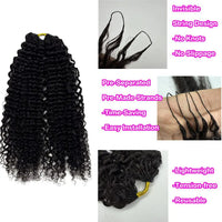 Small Spiral Curl Human Hair for Crochet Braids – Natural Black