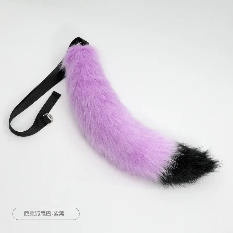 New Red Fox Anime Beast Ear Beast Tail Wolf Ear Cat Ear Headband Nick Fox Nick COSPLAY Simulation Fox Ears Hair Accessories
