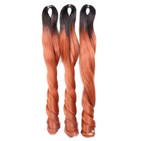 18 Inch French Curly Crochet Braiding Hair Synthetic Blonde Loose Wave Braids Hair Spiral Curls Hair Extensions