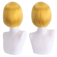 Short Cosplay Bob Wig – Face Contouring Thick Synthetic Hair Wig, Colorful Heat Resistant Fiber Wig