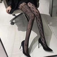 Japanese Lolita Retro Floral Rattan White Hosiery Hot Tights Classic Lolita Hollowed Out Lace Mesh Stockings Bottomed Pantyhose